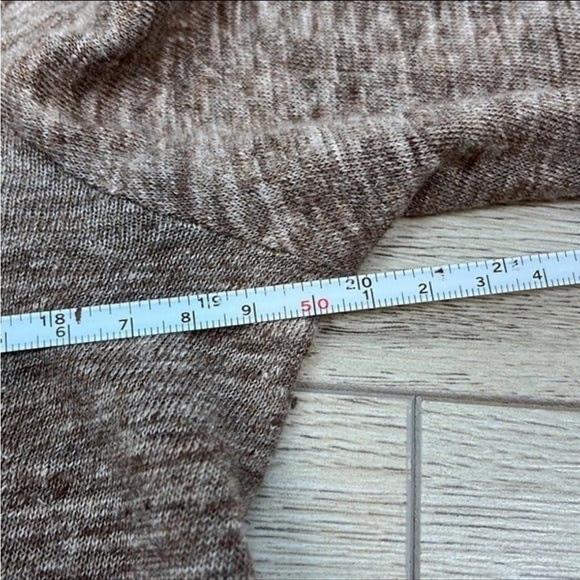 Zara Brown Crewneck Bell Sleeve Top Size S - Picture 6 of 7